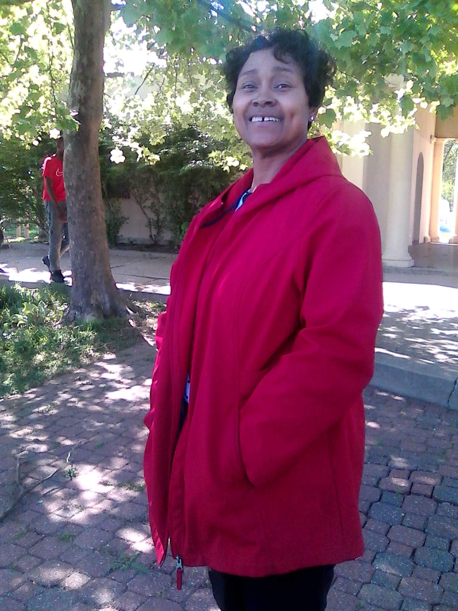 Lynette enjoying a day outdoors