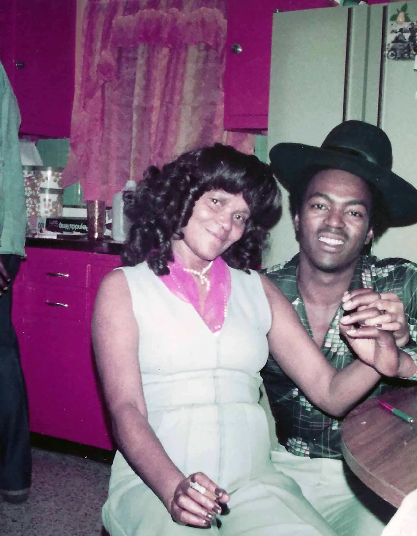 Cleo with her grand-nephew Lawrence Mays