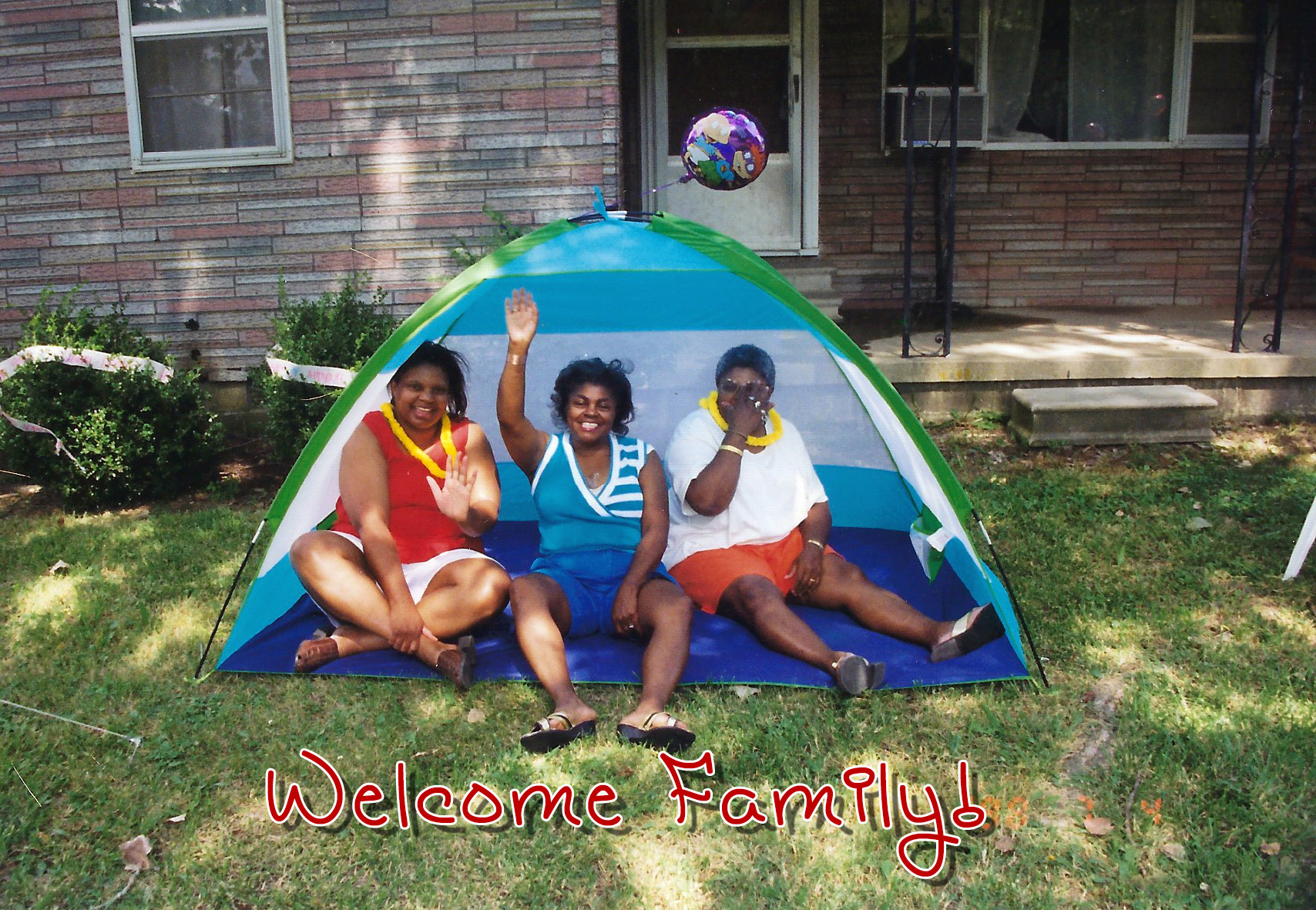 Three of Grand Aunt Burts daughters (waving)